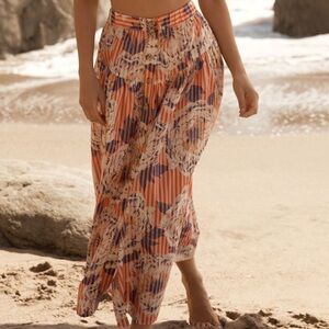 Anthropologie button down skirt